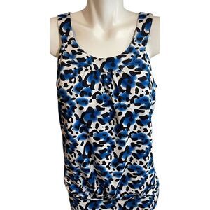 INC International Concepts / Blue Black White Animal Print / Medium /Tan…